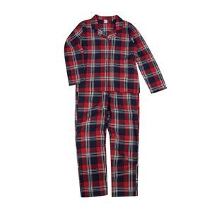SF Womens/Ladies Tartan Pyjama Set / Red/Navy